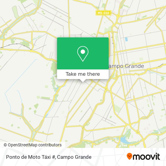 Ponto de Moto Táxi # map