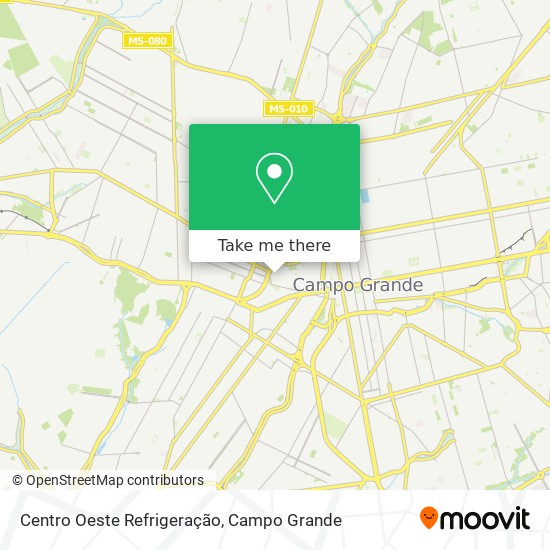 Centro Oeste Refrigeração map