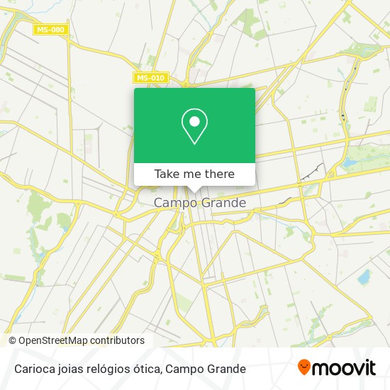 Carioca joias relógios ótica map