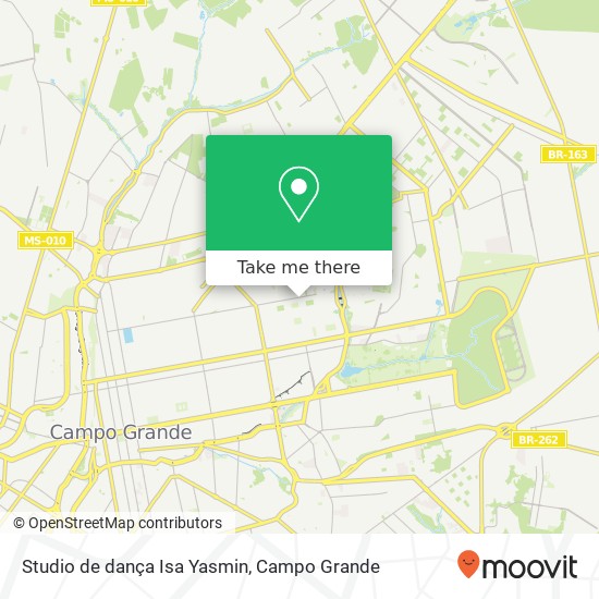 Studio de dança Isa Yasmin map