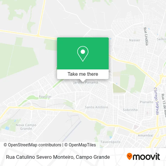 Rua Catulino Severo Monteiro map