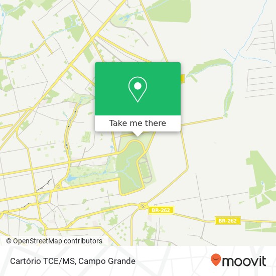 Cartório TCE/MS map