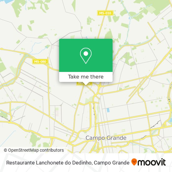 Mapa Restaurante Lanchonete do Dedinho