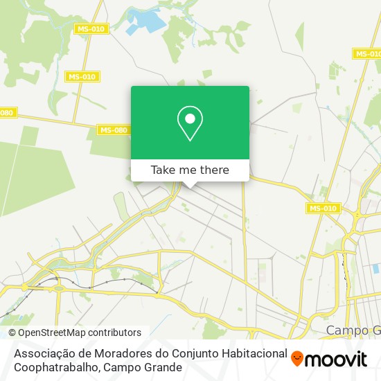 Associação de Moradores do Conjunto Habitacional Coophatrabalho map