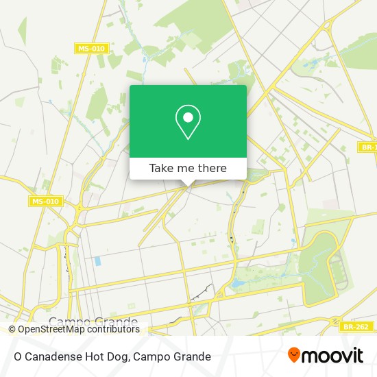 O Canadense Hot Dog map