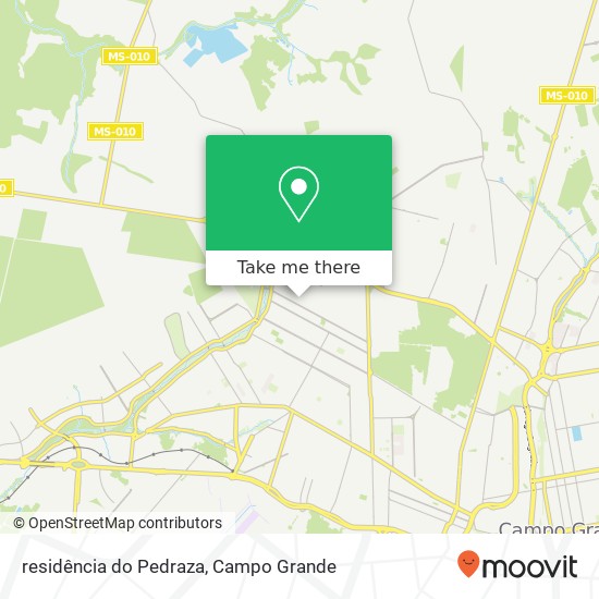 Mapa residência do Pedraza