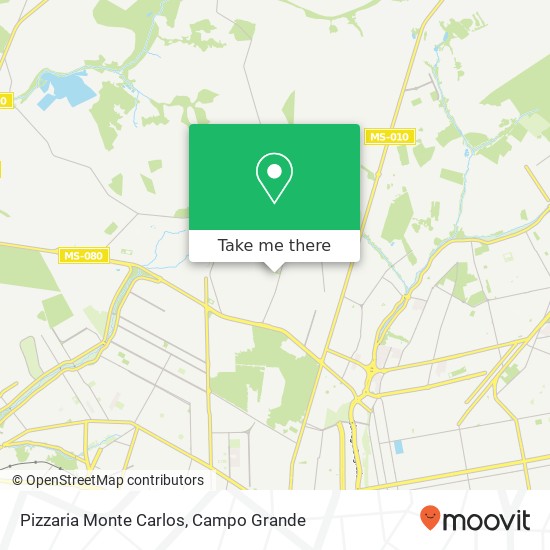Mapa Pizzaria Monte Carlos
