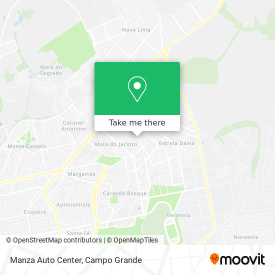 Mapa Manza Auto Center