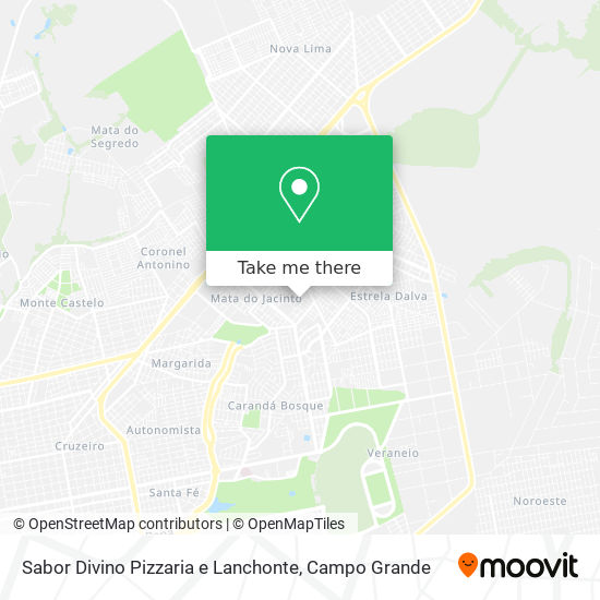 Mapa Sabor Divino Pizzaria e Lanchonte