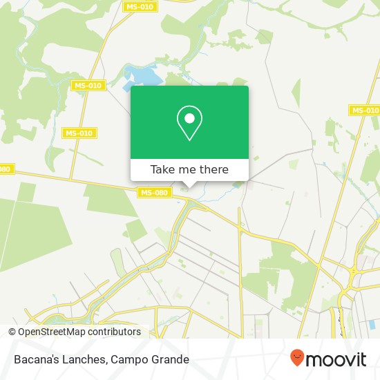 Bacana's Lanches map