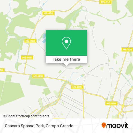 Mapa Chácara Spasso Park