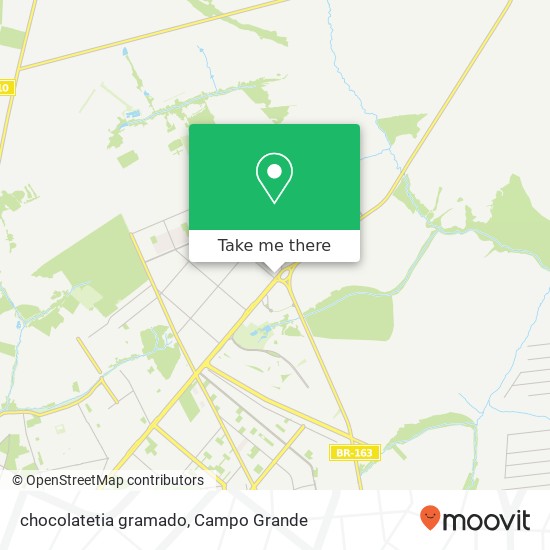 Mapa chocolatetia gramado