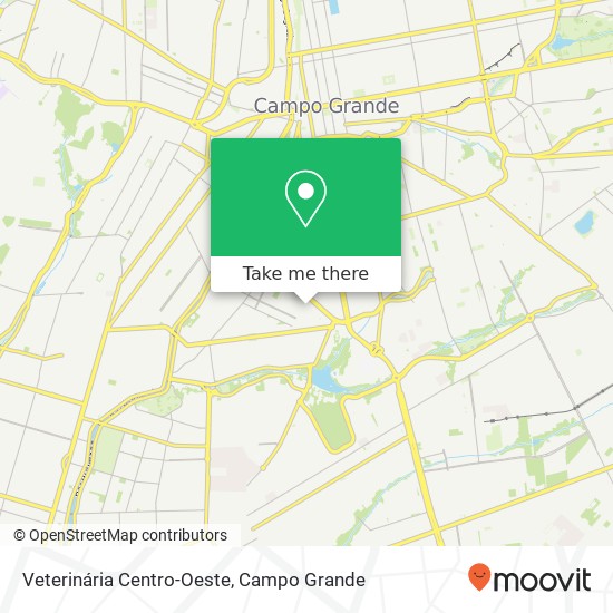 Veterinária Centro-Oeste map