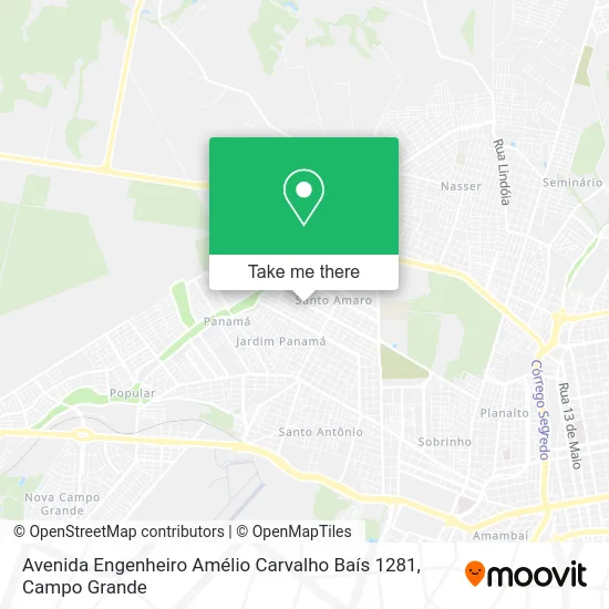 Avenida Engenheiro Amélio Carvalho Baís 1281 map