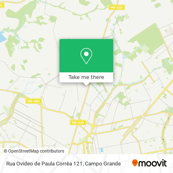 Mapa Rua Ovídeo de Paula Corrêa 121