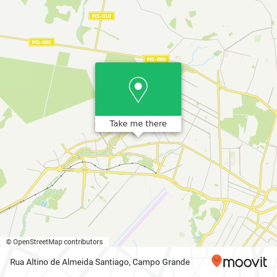 Mapa Rua Altino de Almeida Santiago