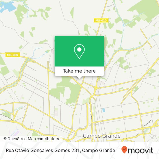 Rua Otávio Gonçalves Gomes 231 map