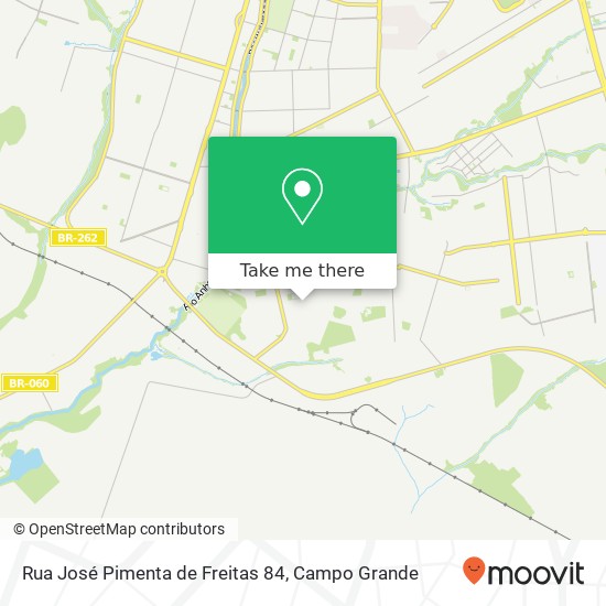 Mapa Rua José Pimenta de Freitas 84