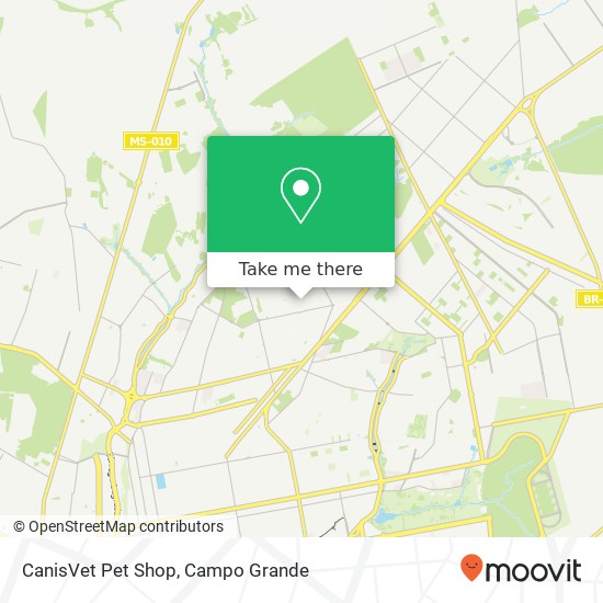 CanisVet Pet Shop map