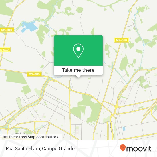 Mapa Rua Santa Elvira