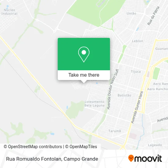 Rua Romualdo Fontolan map