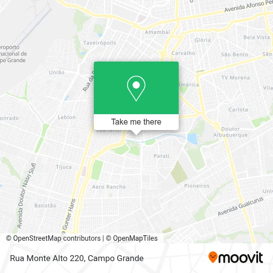 Rua Monte Alto 220 map