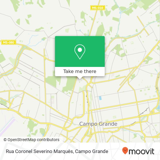 Mapa Rua Coronel Severino Marquês