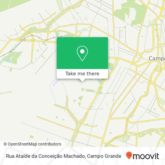 Mapa Rua Ataíde da Conceição Machado