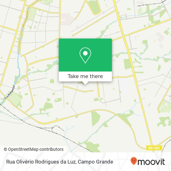 Mapa Rua Olivério Rodrigues da Luz