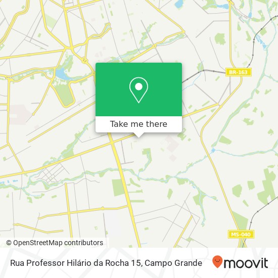Mapa Rua Professor Hilário da Rocha 15