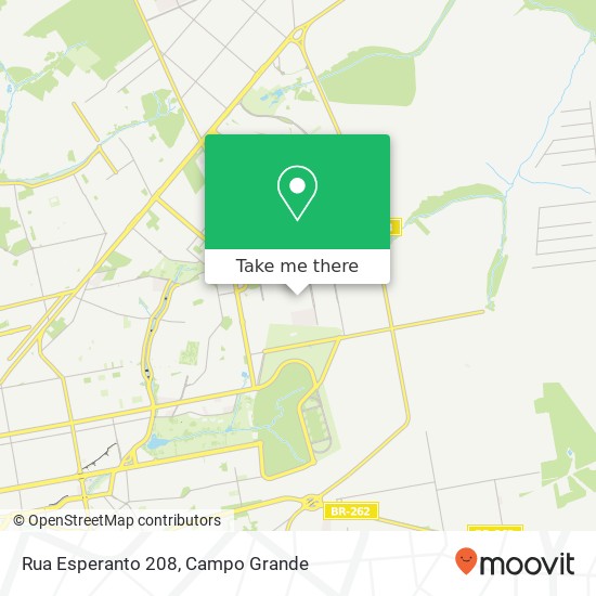 Rua Esperanto 208 map