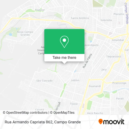 Rua Armando Capriata 862 map