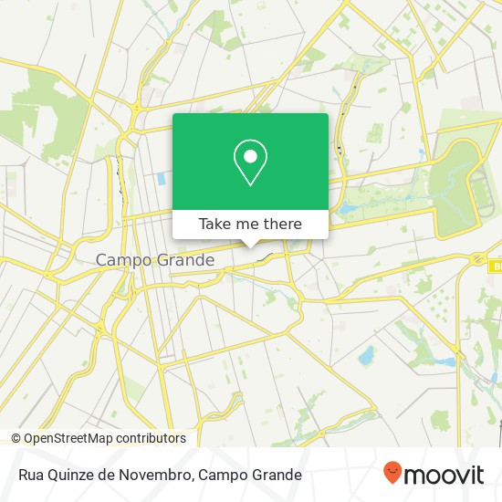 Mapa Rua Quinze de Novembro