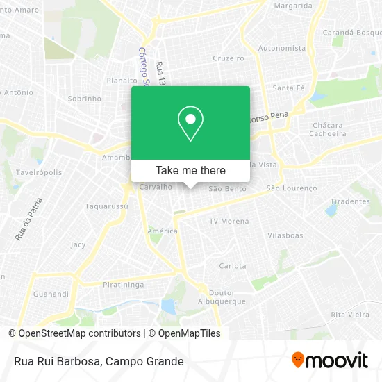 Rua Rui Barbosa map