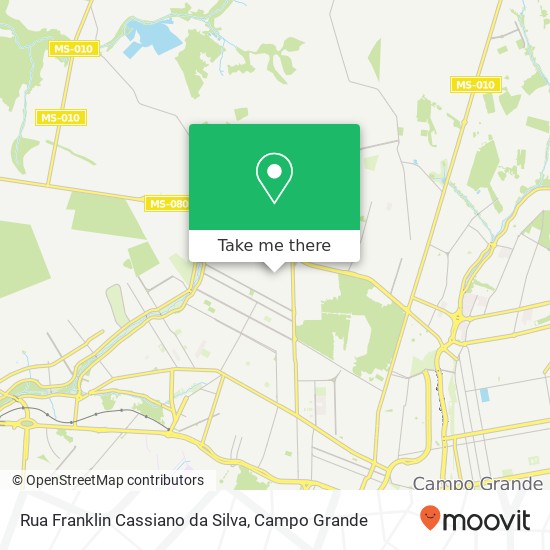 Mapa Rua Franklin Cassiano da Silva