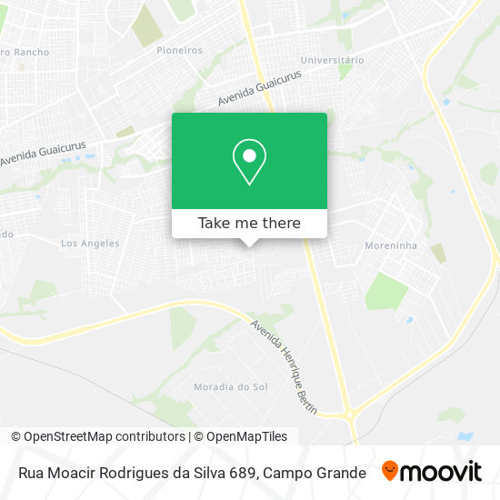 Rua Moacir Rodrigues da Silva 689 map