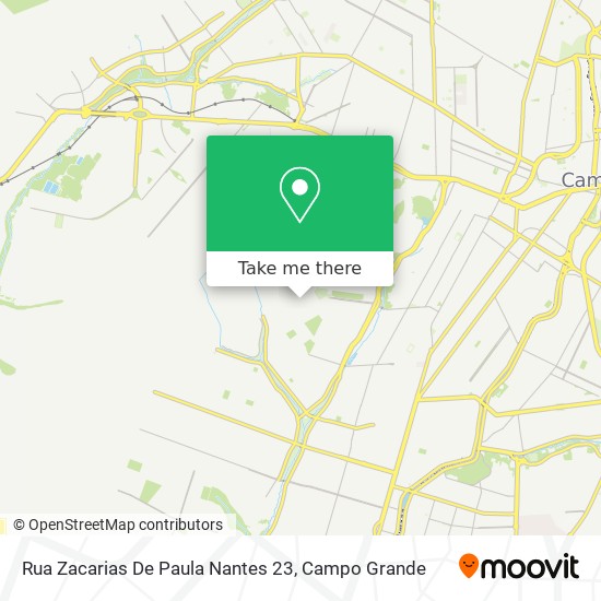 Rua Zacarias De Paula Nantes 23 map