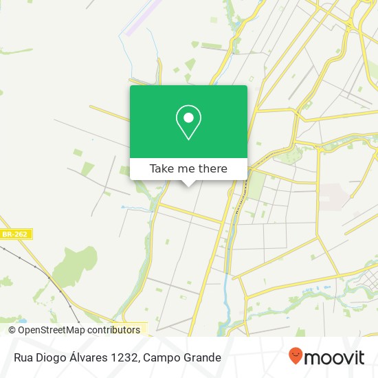 Mapa Rua Diogo Álvares 1232
