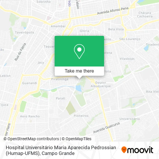 Hospital Universitário Maria Aparecida Pedrossian (Humap-UFMS) map