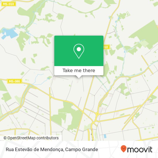 Mapa Rua Estevão de Mendonça