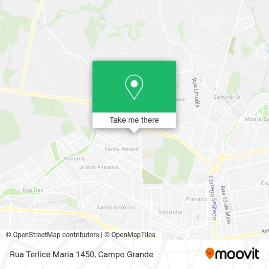 Rua Terlice Maria 1450 map