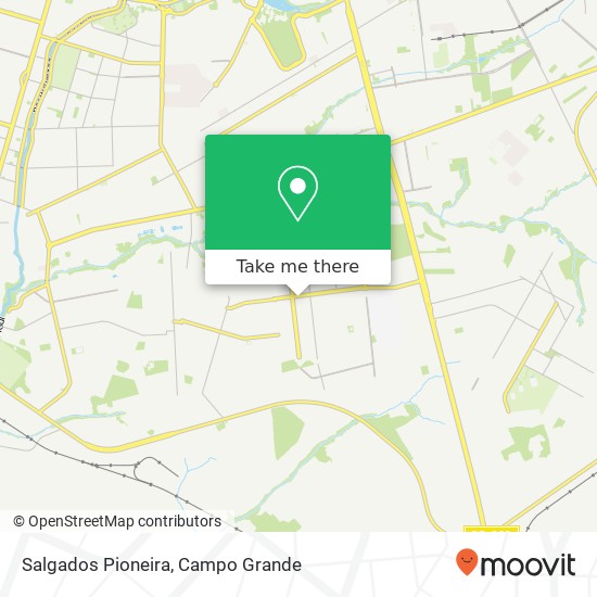 Mapa Salgados Pioneira, Avenida dos Cafezais, 2049 Centro Oeste Campo Grande-MS 79073-154