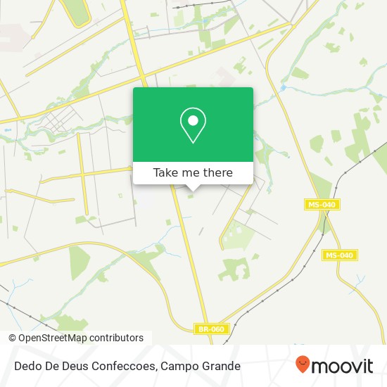 Dedo De Deus Confeccoes, Rua Minas Novas, 705 Moreninha Campo Grande-MS 79064-370 map