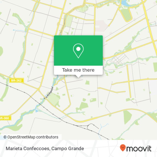 Mapa Marieta Confeccoes, Rua Tristão dos Santos, 205 Los Angeles Campo Grande-MS 79075-052