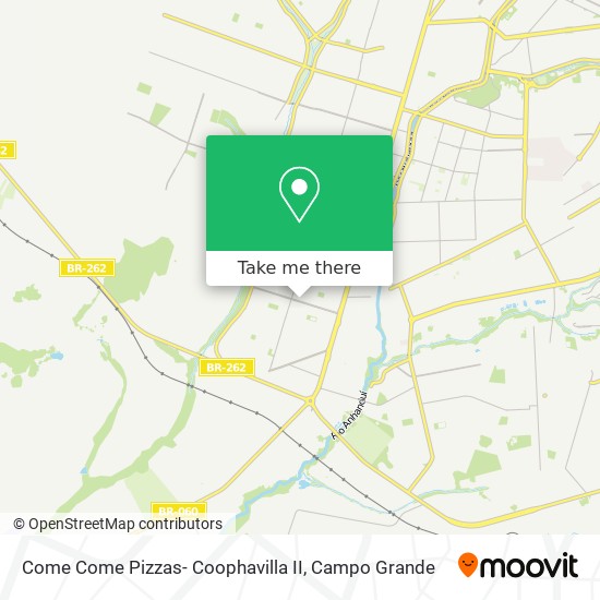 Mapa Come Come Pizzas- Coophavilla II