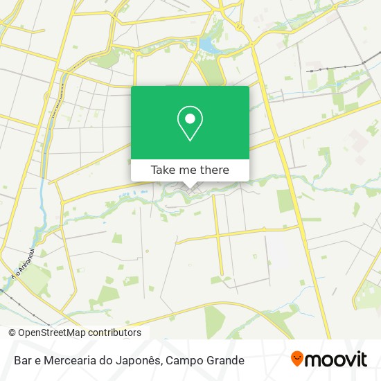 Mapa Bar e Mercearia do Japonês