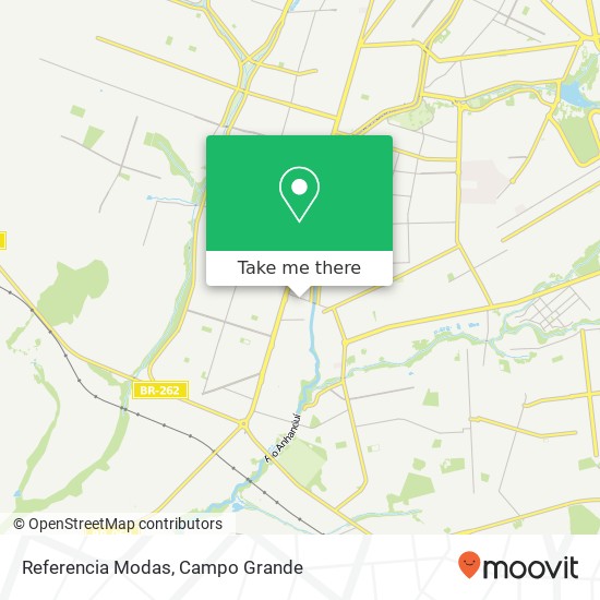 Mapa Referencia Modas, Avenida Campestre, 234 Aero Rancho Campo Grande-MS 79085-010