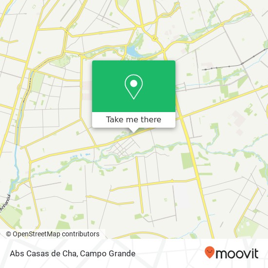 Mapa Abs Casas de Cha, Avenida Guaicurus, 5274 Alves Pereira Campo Grande-MS 79062-310