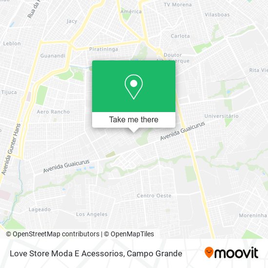 Mapa Love Store Moda E Acessorios