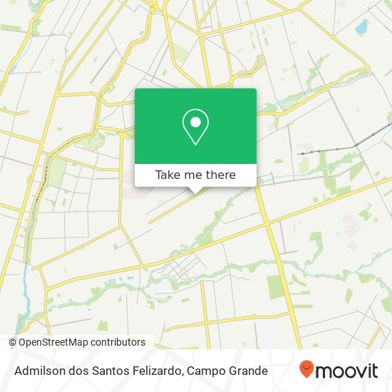 Admilson dos Santos Felizardo, Rua Ana Luiza de Souza, 1401 Pioneiros Campo Grande-MS map